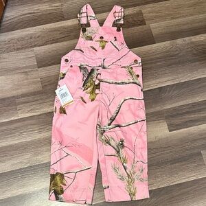 Cabela's Pink Camo Kids Overalls size 3T